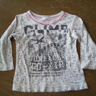 エフオーキッズ(F.O.KIDS)の100 エフオーキッズ 長袖 グレー 飛行機 観覧車(Tシャツ/カットソー)