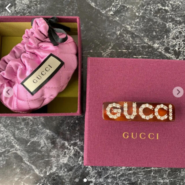 Gucci - GUCCI クリスタル グッチ シングル ヘアバレッタの通販 by