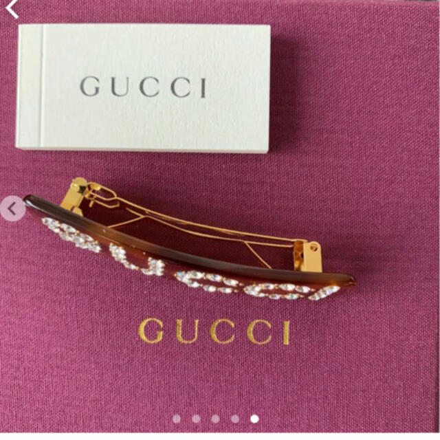 Gucci - GUCCI クリスタル グッチ シングル ヘアバレッタの通販 by