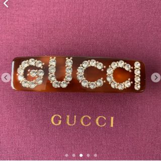 Gucci - GUCCI クリスタル グッチ シングル ヘアバレッタの通販 by