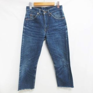 リーバイス(Levi's)のリーバイス 505 デニム ジーンズ ジーパン ストレート カットオフ加工(デニム/ジーンズ)