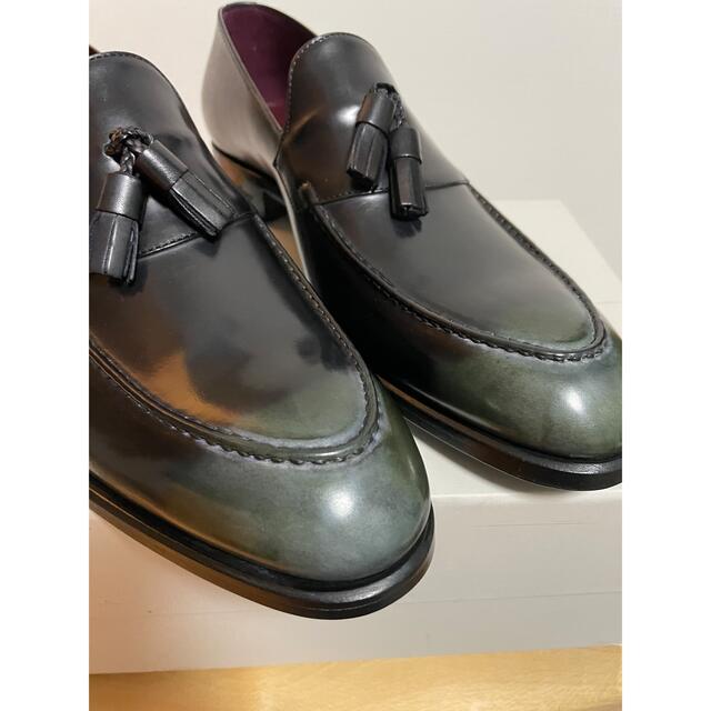 新品未使用　新品　BRIONI ブリオーニ　レザー オックスフォード UK8.5