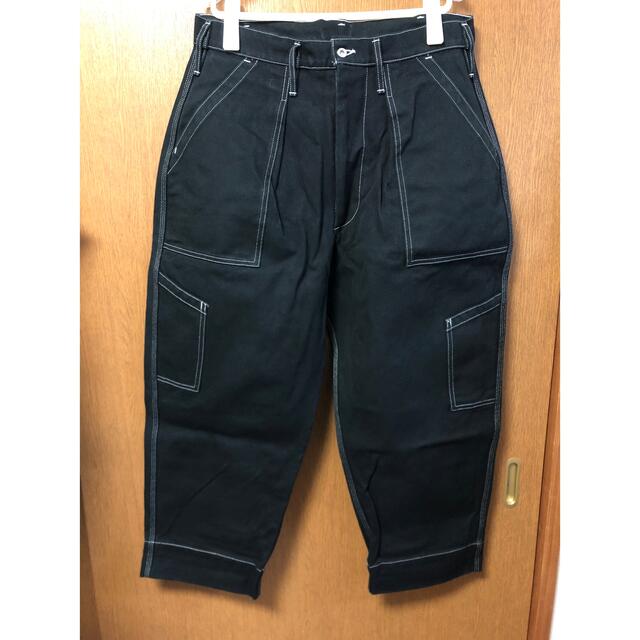TUKI ツキ ダック コンバットパンツ 0091 3 Combat Pants黒×白ステッチサイズ
