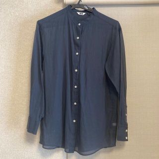 ユニクロ(UNIQLO)のユニクロ シアーバンドカラーシャツ(シャツ/ブラウス(長袖/七分))