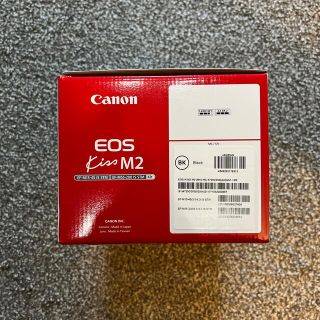 キヤノン(Canon)の【未開封】キヤノン EOS Kiss M2 ブラック ダブルズームキット(1台)(ミラーレス一眼)