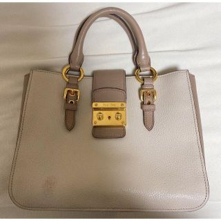 ミュウミュウ(miumiu)のMIU MIU マドラス　バイカラー　バッグ(ハンドバッグ)