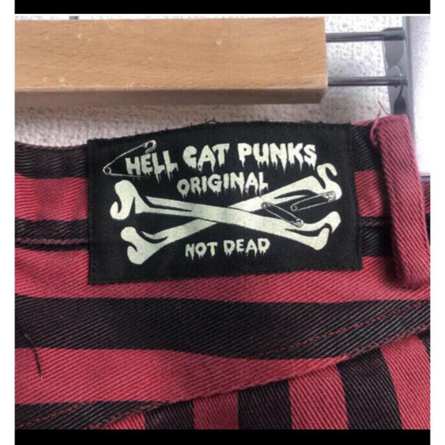 HELLCATPUNKS(ヘルキャットパンクス)のストライプ ミニスカート レディースのスカート(ミニスカート)の商品写真