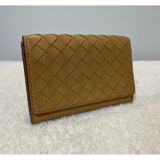 ボッテガヴェネタ(Bottega Veneta)のBottega Veneta カードケース ベージュ(名刺入れ/定期入れ)