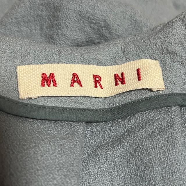未使用・タグ付き★MARNI マルニ 肉厚ウール デザインタック入 ミニスカート