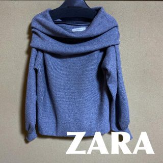 ザラ(ZARA)のZARA オフショルダーニット　もちもちニット　トップス　セクシー　綺麗め(ニット/セーター)