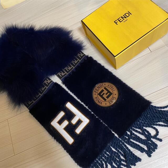 フェンディ　FENDI ミンクファー　マフラー　ファーマフラーレディース