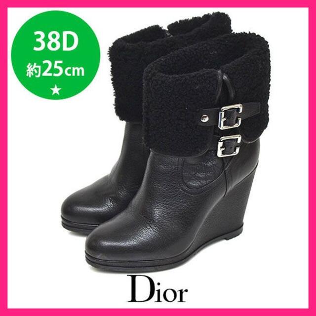 当店在庫してます！ Dior - ほぼ新品♪ディオール サイドカナージュ 二連ベルト ブーツ 38D(約25 ブーツ
