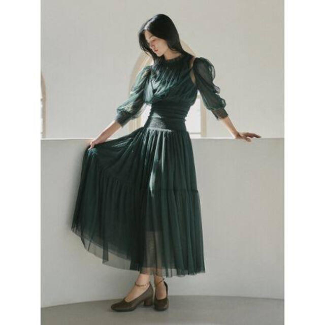 SNIDEL - 新品タグ付き　スナイデル  Sustainableチュールボリュームドレス
