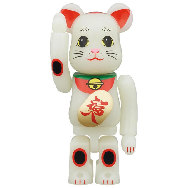 BE@RBRICK 招き猫 福入 蓄光 100％