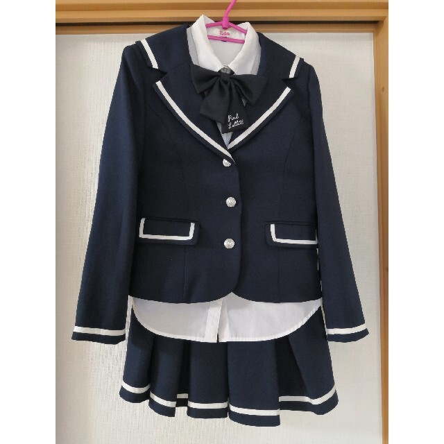 キッズ服女の子用(90cm~)ピンクラテ　フォーマルスーツ4点セット　女の子160～165cm