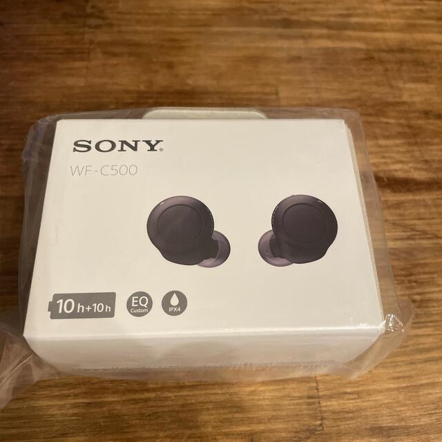 SONY フルワイヤレスイヤホン ブラック WF-C500 新品！ 未開封！