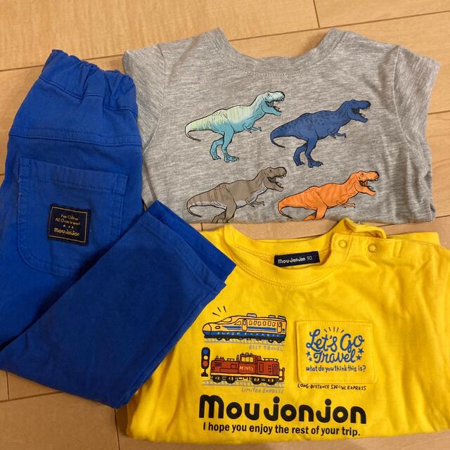 mou jon jon(ムージョンジョン)の　hal様専用　長袖2枚　長ズボン1枚 キッズ/ベビー/マタニティのキッズ服男の子用(90cm~)(Tシャツ/カットソー)の商品写真