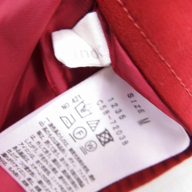INDEX(インデックス)のインデックス INDEX リボン フレア スカート ロング 無地 M レッド 赤 レディースのスカート(ロングスカート)の商品写真