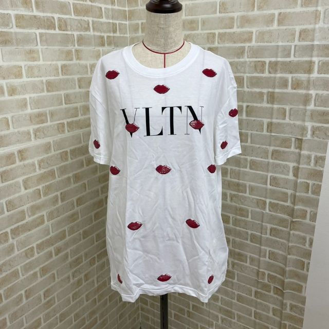 143000円サイズVALENTINO　VLTNエンブロイダリー ジャージー Tシャツ