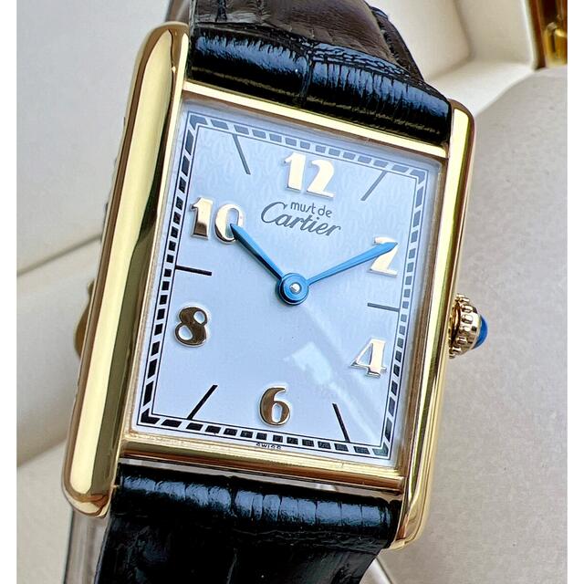 美品 カルティエ マスト タンク ゴールドアラビア LM Cartier