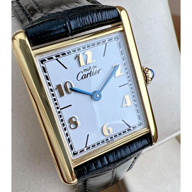 美品 カルティエ マスト タンク ゴールドアラビア LM Cartier