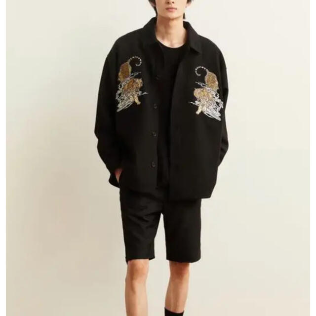 ［完売/最安値] H&M 虎　刺繍　ジャケットシャツ　ワコマリア 1