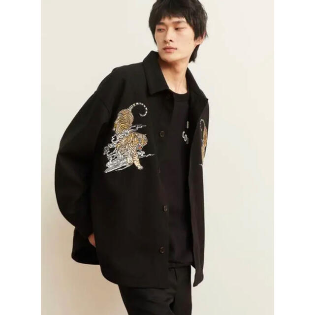 ［完売/最安値] H&M 虎　刺繍　ジャケットシャツ　ワコマリア 2