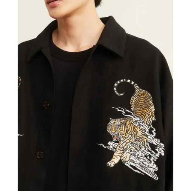 ［完売/最安値] H&M 虎　刺繍　ジャケットシャツ　ワコマリア