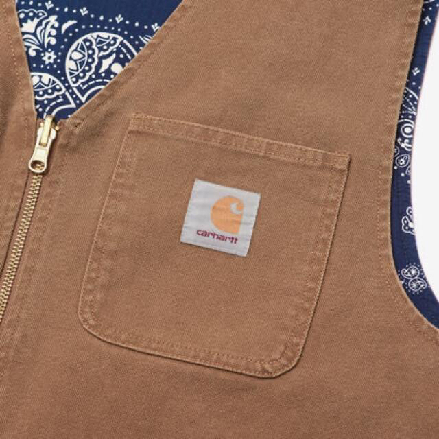 【CARHARTT】カーハート リバーシブルベスト 中綿 バッファローチェック柄