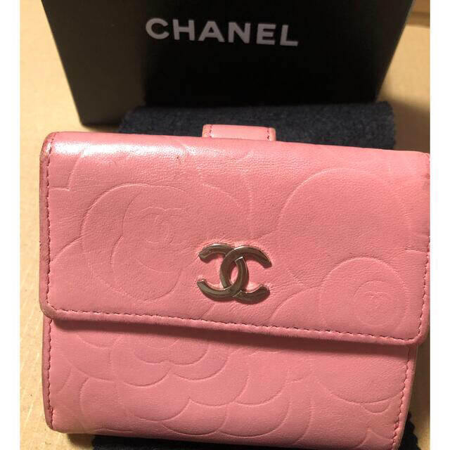 CHANEL カメリア 財布 ピンク コンパクト ミニ 柔らかな質感の www