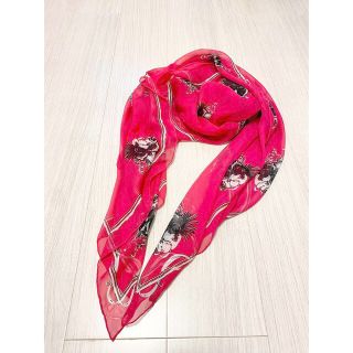 アレキサンダーマックイーン(Alexander McQueen)の新品　アレキサンダーマックイーン　シルク　定価95%OFF  シフォン  (バンダナ/スカーフ)