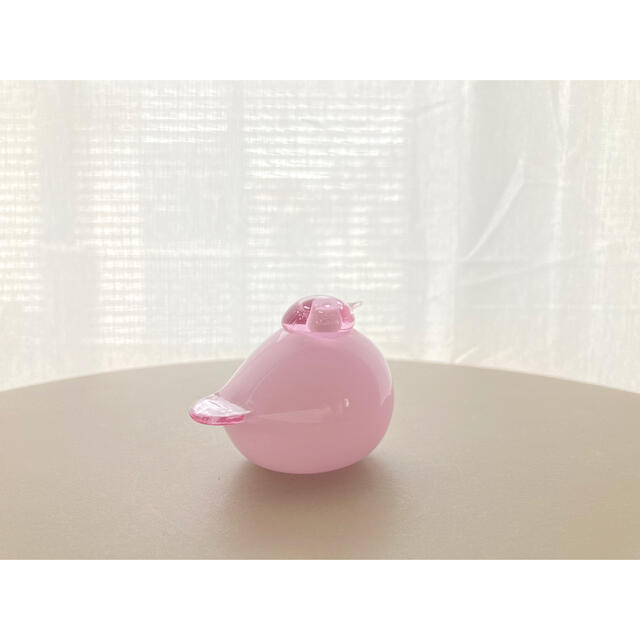 iittala(イッタラ)のPuffball ピンク Valentine's Day Bird 2010年 インテリア/住まい/日用品のインテリア小物(置物)の商品写真