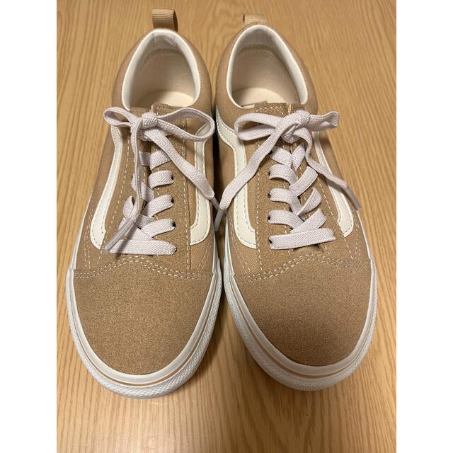 VANS(ヴァンズ)のバンズ  オールドスクール　ベージュ　22cm キッズ/ベビー/マタニティのキッズ靴/シューズ(15cm~)(スニーカー)の商品写真