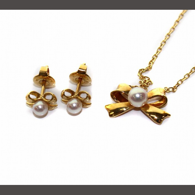 超歓迎された】 MIKIMOTO - ミキモト ネックレス ピアス 2点セット