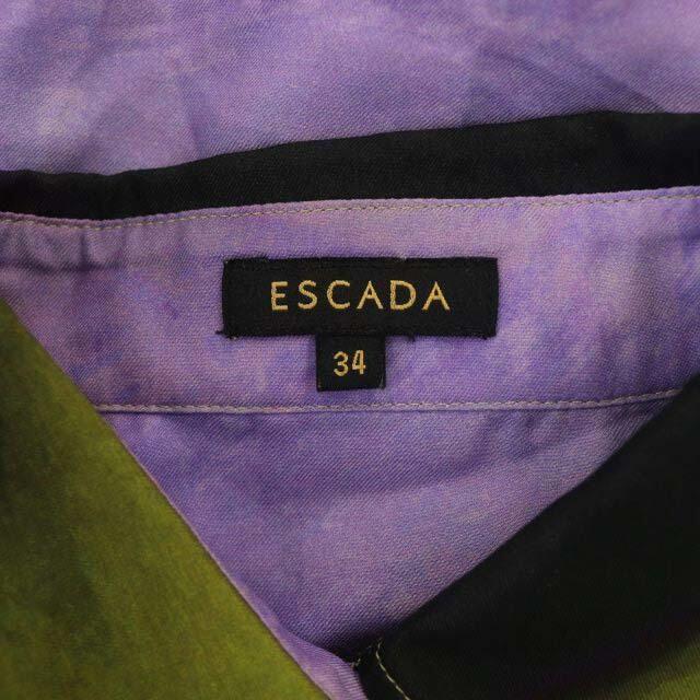 ESCADA(エスカーダ)のエスカーダ ESCADA シャツ 半袖 グラデーション 34 黄 緑 黒 紫 レディースのトップス(シャツ/ブラウス(半袖/袖なし))の商品写真