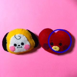 BT21 CHIMMY TATA ぬいぐるみバッジ(ぬいぐるみ)