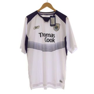 リーボック(Reebok)のリーボック MCFC マンチェスター Tシャツ 半袖 ロゴ ワッペン L 白 紫(Tシャツ/カットソー(半袖/袖なし))