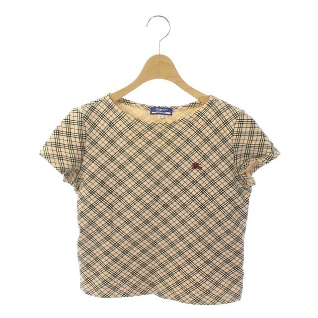 BURBERRY BLUE LABEL(バーバリーブルーレーベル)のバーバリーブルーレーベル ボートネック カットソー Tシャツ ノバチェック 半袖 レディースのトップス(カットソー(半袖/袖なし))の商品写真