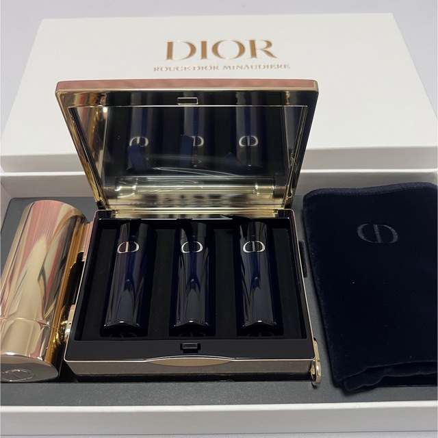 Christian Dior(クリスチャンディオール)の新品未使用☆Christian Dior 2021 クリスマスコフレ 限定品 コスメ/美容のベースメイク/化粧品(口紅)の商品写真