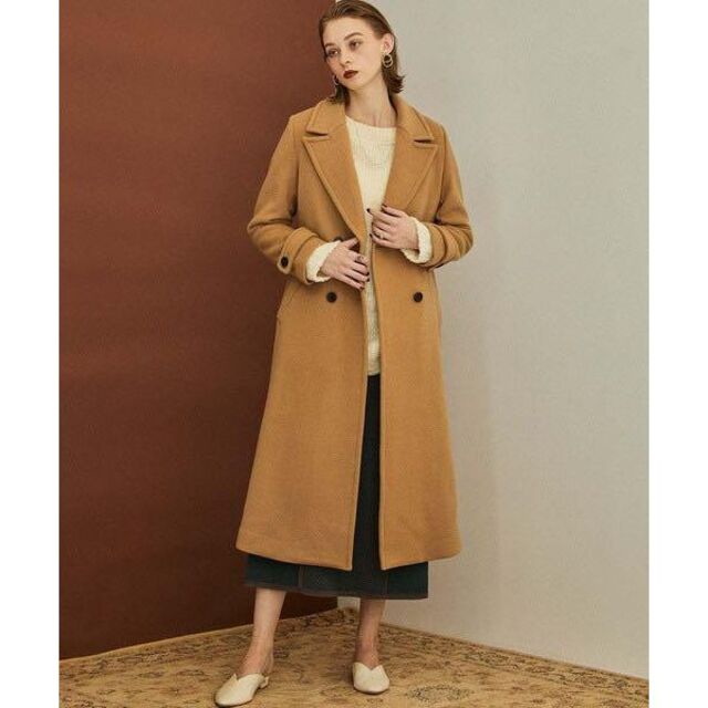PUBLIC TOKYO カシミヤウールバックフレアコート 愛用 6936円 www