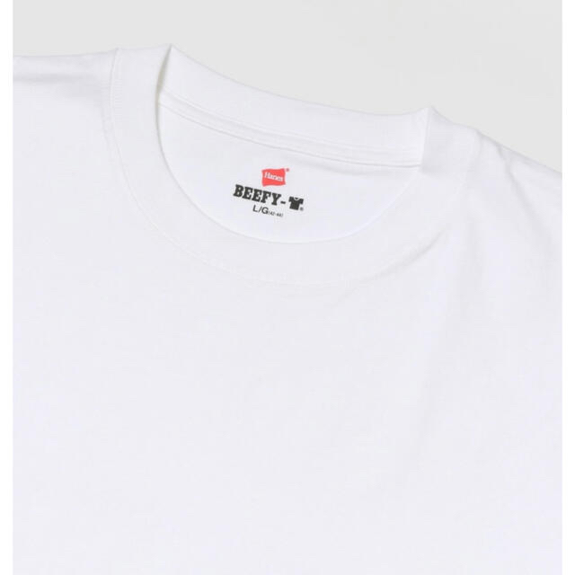 Hanes(ヘインズ)の【新品未使用】Hanes BEEFY LONG SLEEVE Tシャツ Lサイズ メンズのトップス(Tシャツ/カットソー(七分/長袖))の商品写真