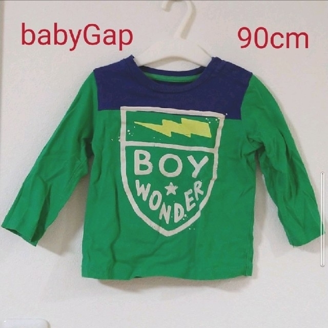 babyGAP(ベビーギャップ)のベビーギャップ 綿100％ ロングTシャツ 90cm baby Gap キッズ/ベビー/マタニティのキッズ服男の子用(90cm~)(Tシャツ/カットソー)の商品写真