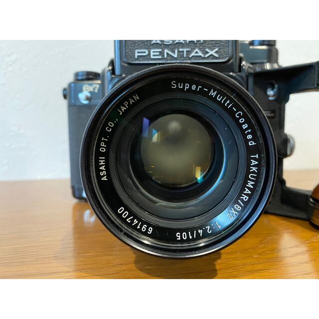 PENTAX(ペンタックス)のPENTAX 6x7 バケペン SMC Takumar 105mm f/2.4 スマホ/家電/カメラのカメラ(フィルムカメラ)の商品写真