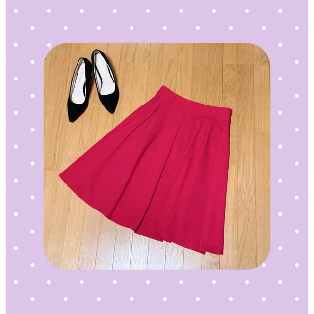 ノーブランド ➸ ミドル丈Aラインスカート レディースのスカート(ひざ丈スカート)の商品写真
