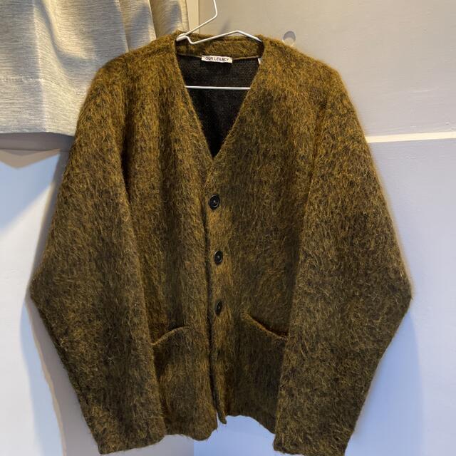 OUR LEGACY カーディガン OLIVE MELANGE MOHAIR