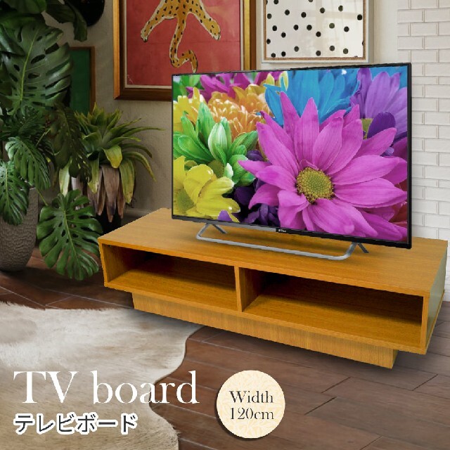 TVボード ローボード ロータイプ テレビスタンド テレビラック 幅120cm