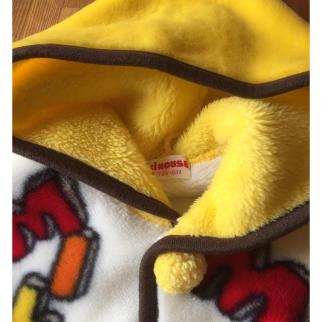 mikihouse(ミキハウス)のベビー ポンチョ フード付  キッズ/ベビー/マタニティのベビー服(~85cm)(ジャケット/コート)の商品写真