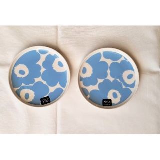 マリメッコ(marimekko)の《専用》マリメッコ　ウニッコ　スカイブルー　13.5cm プレート　2枚(食器)