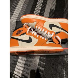 ナイキ(NIKE)のJORDAN1 jordan1 バッグボード　つま黒　セット(スニーカー)