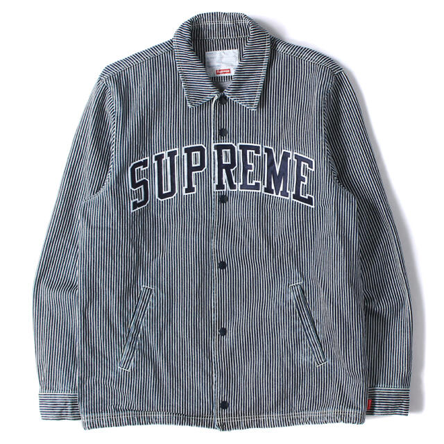 supreme 13AW アーチロゴヒッコリーデニムコーチジャケット | tspea.org